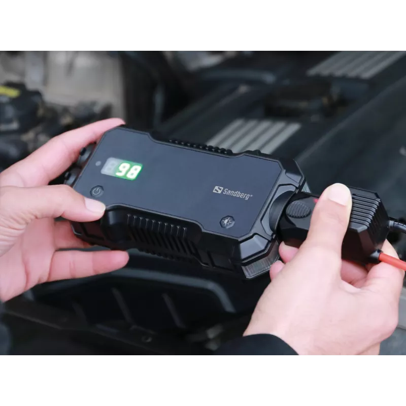 Car Jumpstarter Powerbank Sandberg 10000 mAh USB Type-A Type-C Black