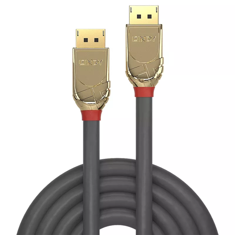 Lindy 7.5m DisplayPort 1.2 Cable, Gold Line