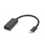 Microconnect MC-USBC-DPF1.2 video cable adapter DisplayPort USB Type-C Black