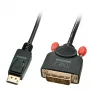 Lindy 41489 video cable adapter 0.5 m DisplayPort DVI-D Black