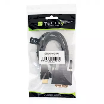 Video cable adapter Techly ICOC-HDMI-D-045 5 m DVI-D Black