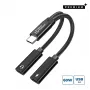Microconnect MC-USBC-CFCF USB cable USB 2.0 0.13 m Silver