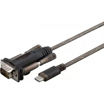 Microconnect USB3.1CRS232 serial cable Black 1 m USB C DB9