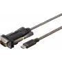 Microconnect USB3.1CRS232 serial cable Black 1 m USB C DB9