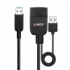 Lindy 35m Hybrid USB 3.2 Gen 2 Type A Cable Black ABS