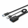 Lindy 35m Hybrid USB 3.2 Gen 2 Type A Cable Black ABS