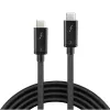 Lindy 0.5m Thunderbolt 3 Cable, Passive, 0.5 m, USB C, USB C, USB 3.2 Gen 1 (3.1 Gen 1), Male/Male, Black