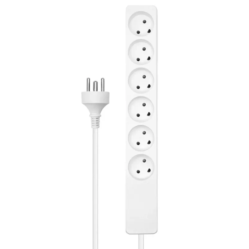 Microconnect MC-GRU0605DKW power extension 5 m 6 AC outlet(s) Indoor White