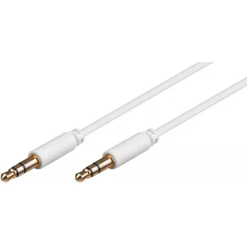Microconnect AUDLL1W audio cable 1 m 3.5mm White