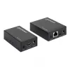 Manhattan HDMI 1080p over Ethernet Extender Kit, Up to 50m with Single Cat6 Cable, Tx & Rx Modules, IR Support, Three Year Warranty