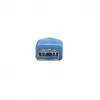 USB-A to USB-A Extension Cable Manhattan 2m Male to Female Blue
