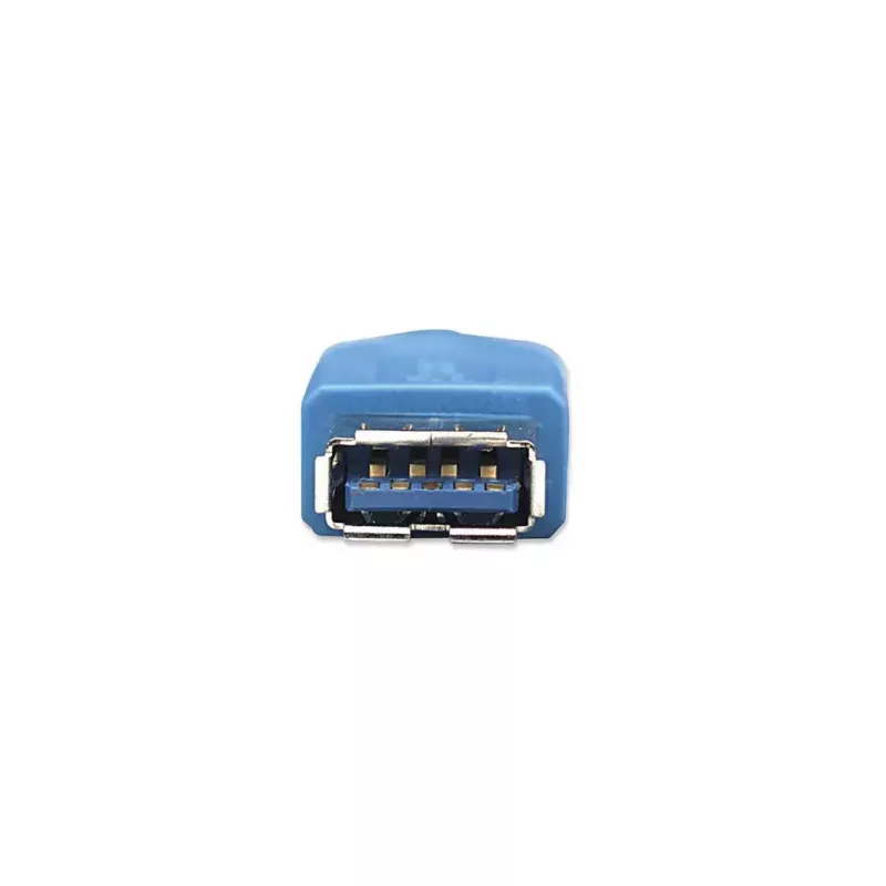 USB-A to USB-A Extension Cable Manhattan 2m Male to Female Blue