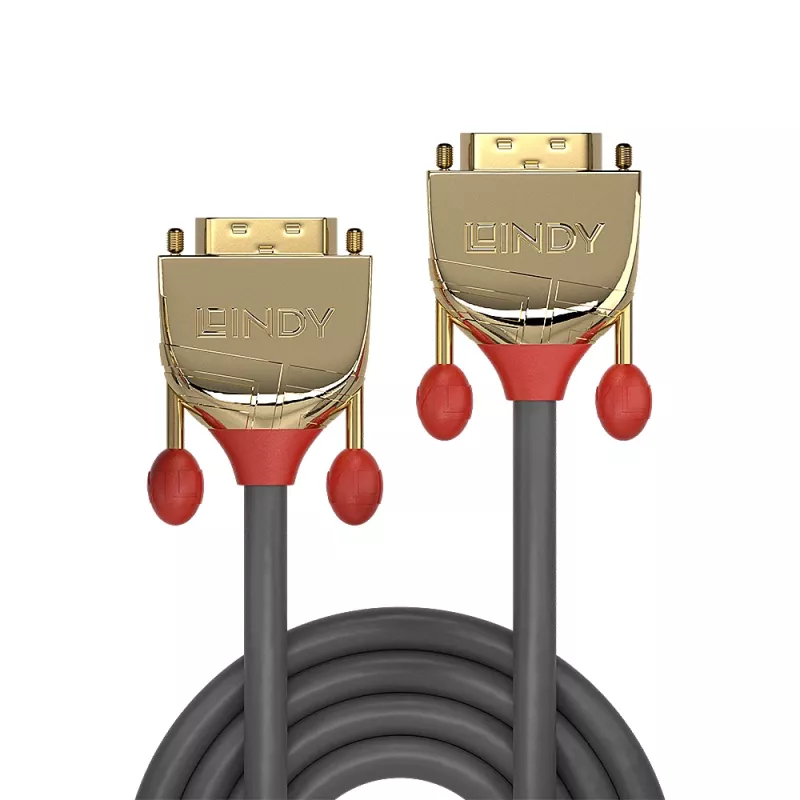 Lindy 1m DVI-D Dual Link Cable, Gold Line