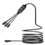 VivoLink PROUSBCHDMIUSB3-5 USB-C hub cable with USB 3.0 and charging, black