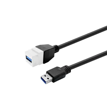 VivoLink USB 3.0 A‑to‑Female Extension Cable PROKEYUSB3AFM1W, 1 m, white