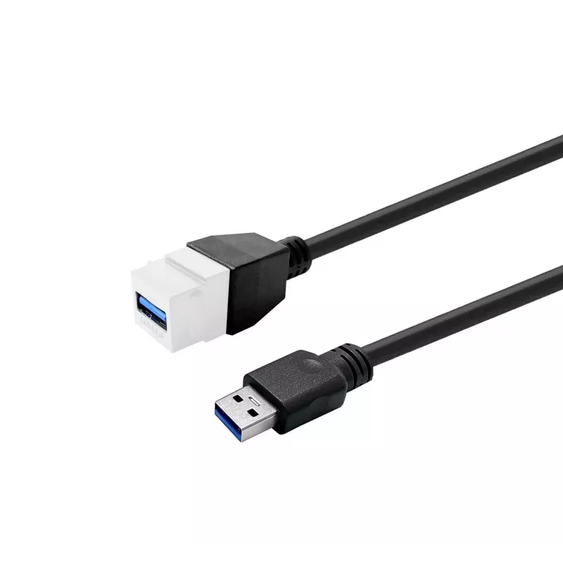 USB 3.0 A to A Extension Cable VivoLink PROKEYUSB3AFM5W White 5 m
