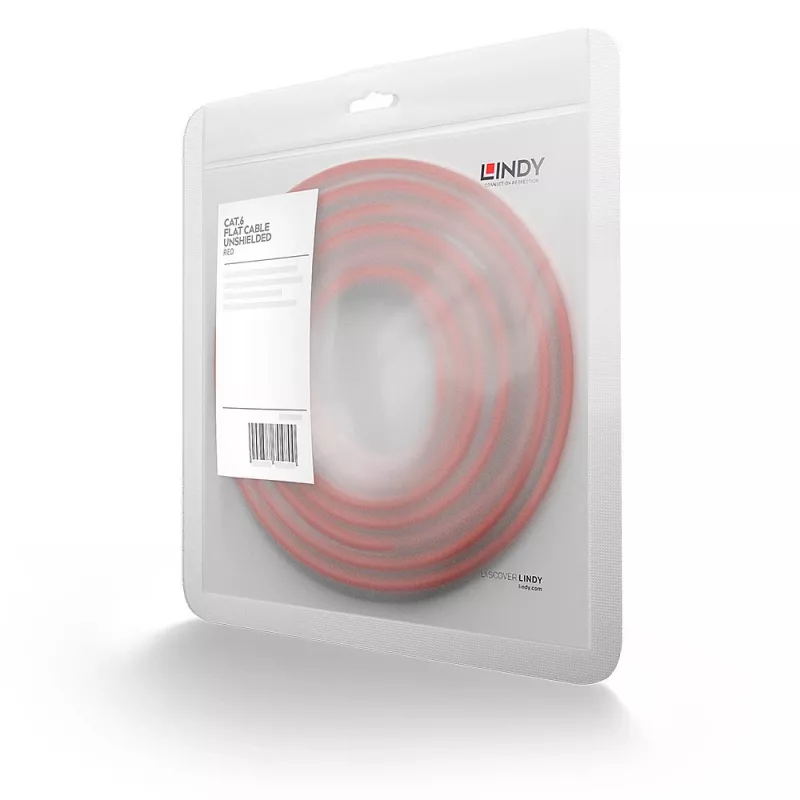 Lindy 47512 networking cable Red 2 m Cat6 U/UTP (UTP)