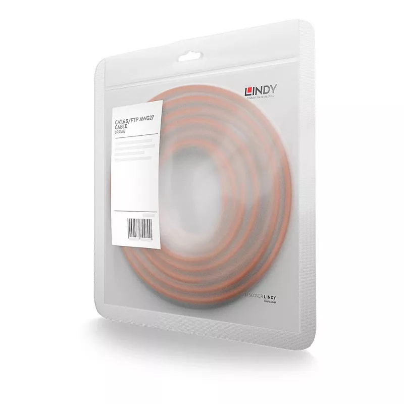 Lindy 47805 networking cable Orange 0.3 m Cat6 S/FTP (S-STP)