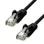 Network Cable ProXtend CAT5e U/UTP CCA PVC Black 0.25m