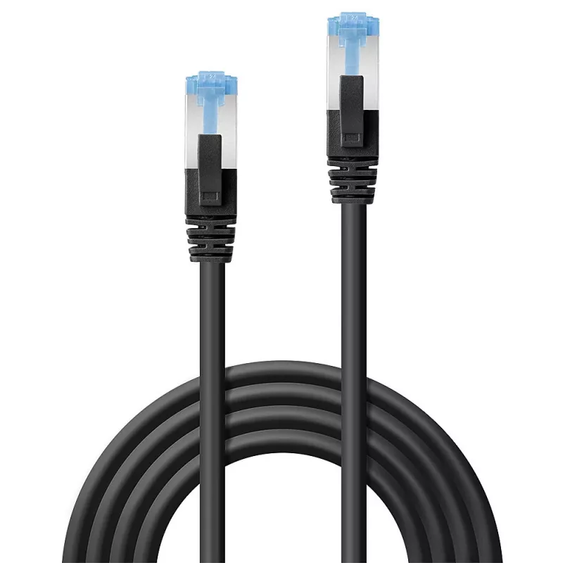 Lindy 47176 networking cable Black 0.5 m Cat6a S/FTP (S-STP)