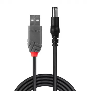 Adapter Cable USB A male - DC 5.5/2.1 mm male Lindy 70268