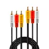 Lindy 1m Premium AV Cable 3xPhono Male To 3xPhono Male