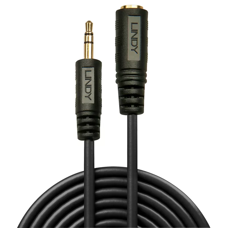 Lindy 5m Premium Audio 3.5mm Jack Extension Cable