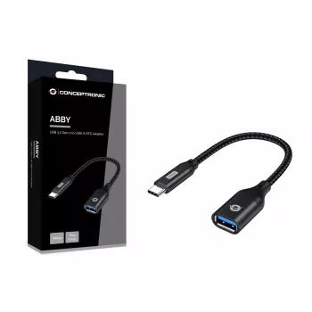Conceptronic ABBY18B USB 3.2 Gen 2 to USB-A OTG Adapter