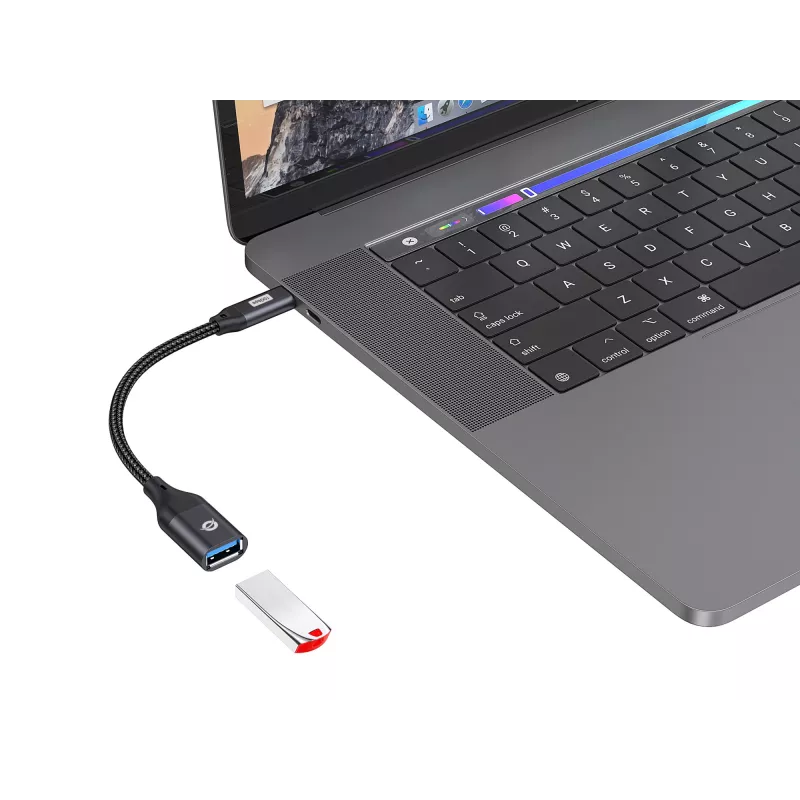 Conceptronic ABBY18B USB 3.2 Gen 2 to USB-A OTG Adapter