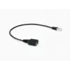 Equip RJ9 to 3.5mm Headset Audio Adapter Black 0.25m