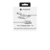 mophie Charge and Sync Cable- USB-A to Micro/USB-C/LTG- 1M- White