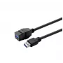 USB 3.0 Type-A Female to Type-A Female Keystone Insert, VivoLink PROKEYUSB3AFM3B, Black