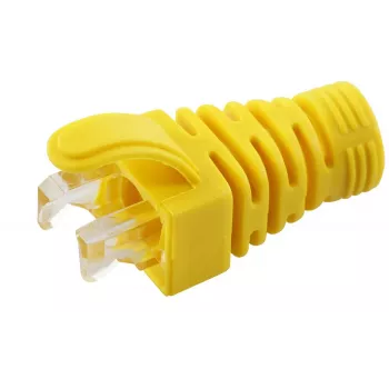 MicroConnect CONB65Y strain relief boot for Cat5e/Cat6/Cat6A cables up to 6.5 mm, yellow