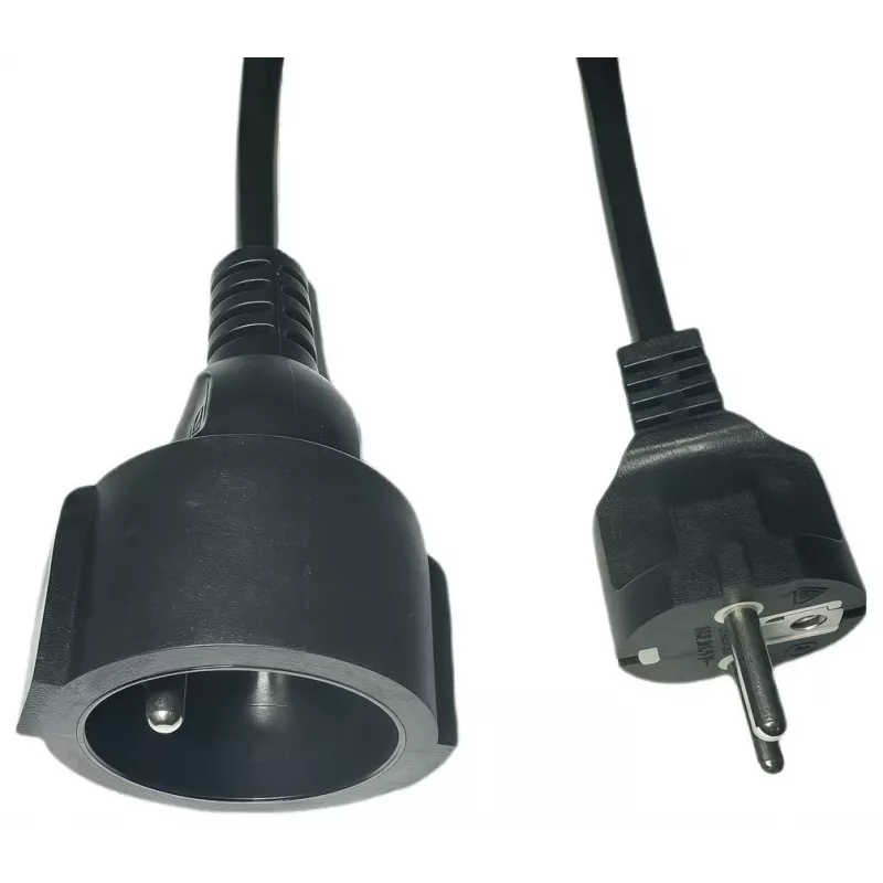 Power extension cord MicroConnect MC-PE0500FRB 500 cm with EU plug, black