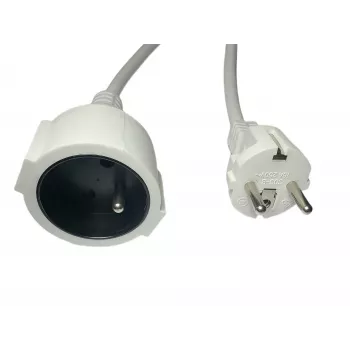 Power extension cord MicroConnect MC-PE0500FRW — 5.0 m, EU plug, female IEC socket