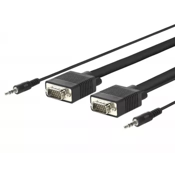 Vivolink PROVGAS15 video cable adapter 15 m VGA (D-Sub) + 3.5mm Black