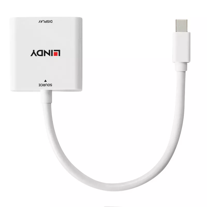 Lindy Mini DisplayPort to DVI Converter 0.18m Mini DisplayPort DVI-I