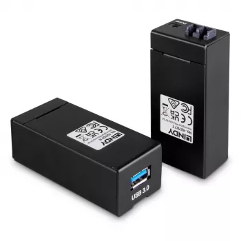 AV transmitter & receiver Lindy 200m Fibre Optic USB 3.0 Extender