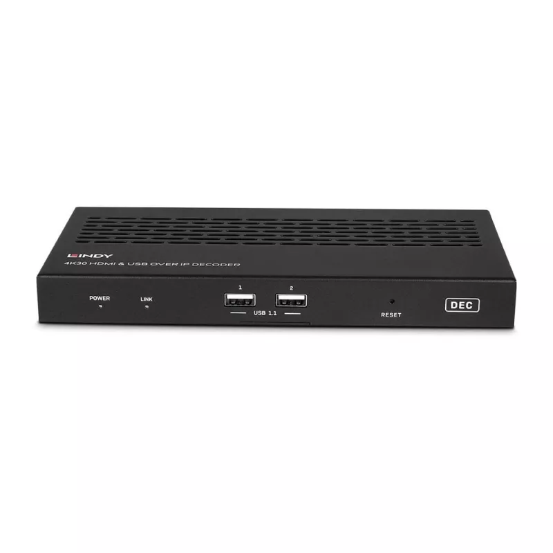 AV receiver Lindy 4K30 HDMI and USB over IP System - Decoder