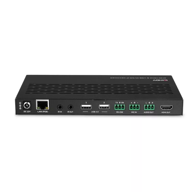 AV receiver Lindy 4K30 HDMI and USB over IP System - Decoder
