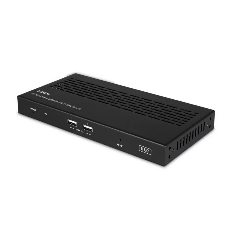 AV receiver Lindy 4K30 HDMI and USB over IP System - Decoder