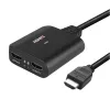 Lindy 2 Port HDMI 4K60 Splitter Cable Black 3840x2160