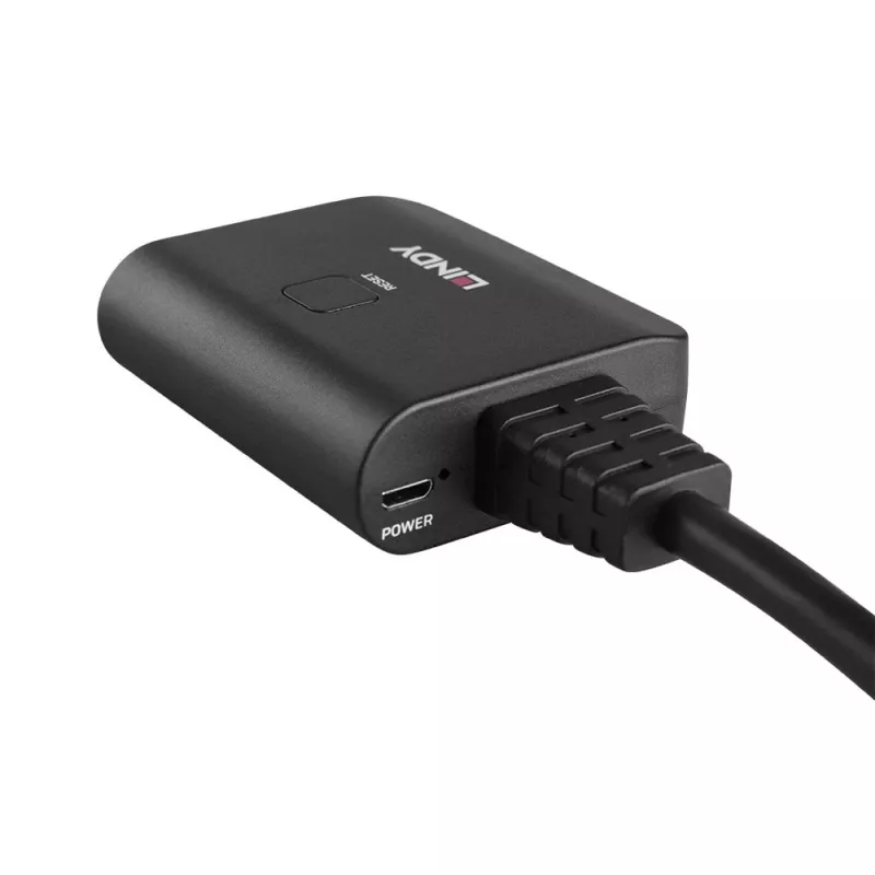 Lindy 2 Port HDMI 4K60 Splitter Cable Black 3840x2160