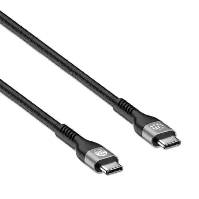 Manhattan USB-C to USB-C Cable 240W 2m Male to Male Black 480 Mbps