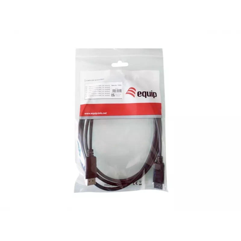 Equip DisplayPort 1.2 Cable, 10m, 4K/60Hz