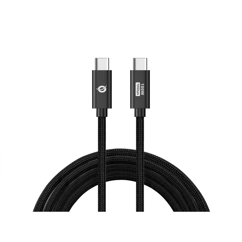 Conceptronic ETTA02B20 USB 3.2 Gen 2 C-C PD 3.0 100W Cable 2M, 20V 5A, 10Gbps, E-Mark
