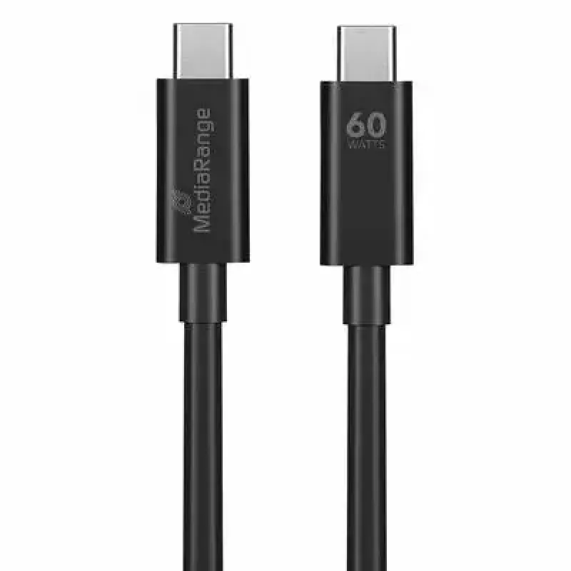 USB Cable MediaRange MRCS213 1.2m USB 3.2 Gen 1 USB C Black