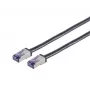 Lanview LVN-CAT6A-FLEX-25CM networking cable Black 0.25 m S/FTP (S-STP)