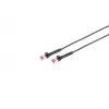 Networking Cable Lanview LV-6AFTP-FLEX-ANG-01B RJ45 Cat6A 1m Black