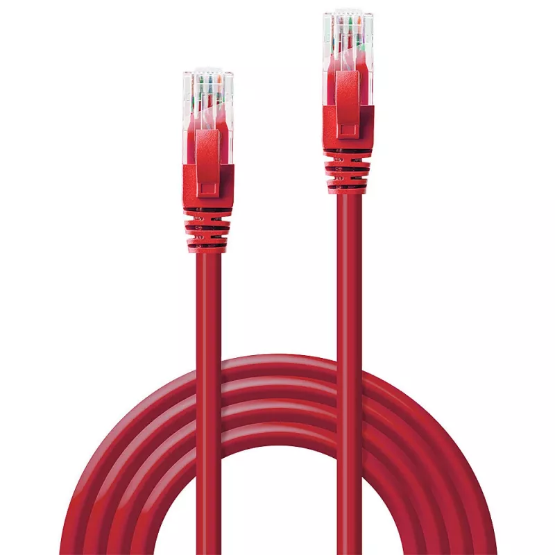 Network Cable Lindy 20m Cat.6 RJ-45 U/UTP Red